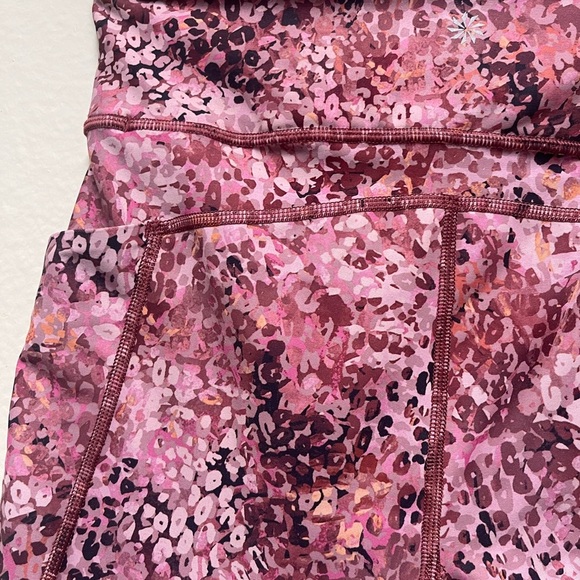 Athleta Pink Snakeskin Leggings for Active Wear - Picture 4 of 11